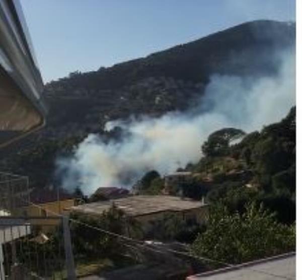 images Catanzaro. Le fiamme lambiscono alcune abitazioni nel quartiere Piterà (VIDEO)