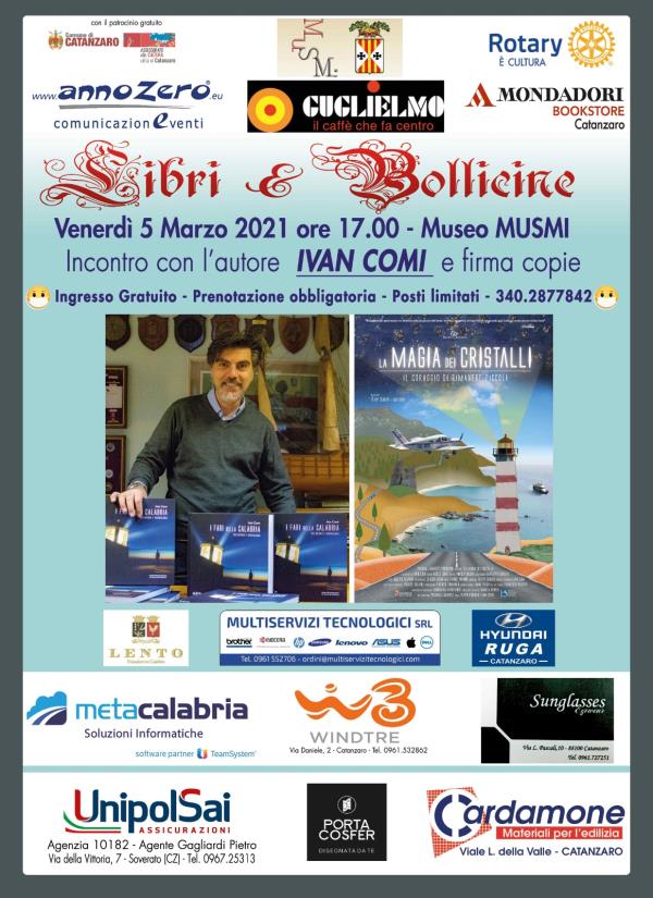 images "Libri&bollicine". Domani il catanzarese Ivan Comi presenterà il libro "La magia dei cristalli"