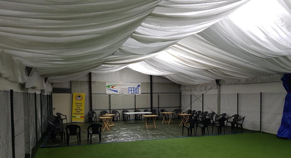 images Coronavirus. Fe.Ro. Srl di Catanzaro accoglie l'appello di Abramo e mette a disposizione la propria tensostruttura per un ospedale da campo