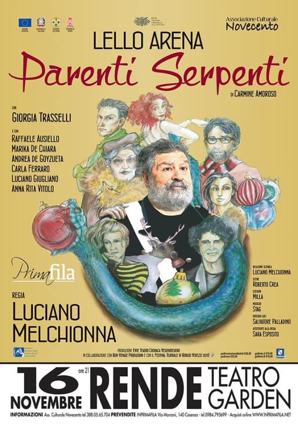 images Lello Arena e Giorgia Trasselli presentano "Parenti serpenti" al Teatro Garden di Rende