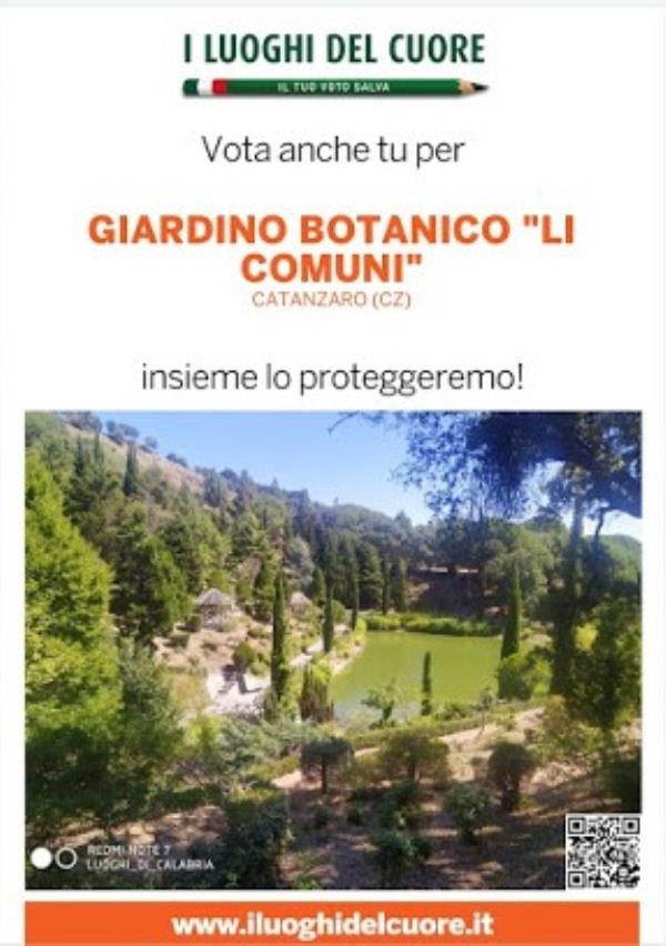 Luoghi del cuore. Il Giardino Botanico "Li Comuni" a Catanzaro candidato al concorso del Fai (VOTA QUI) images Luoghi del cuore. Il Giardino Botanico "Li Comuni" a Catanzaro candidato al concorso del Fai (VOTA QUI)