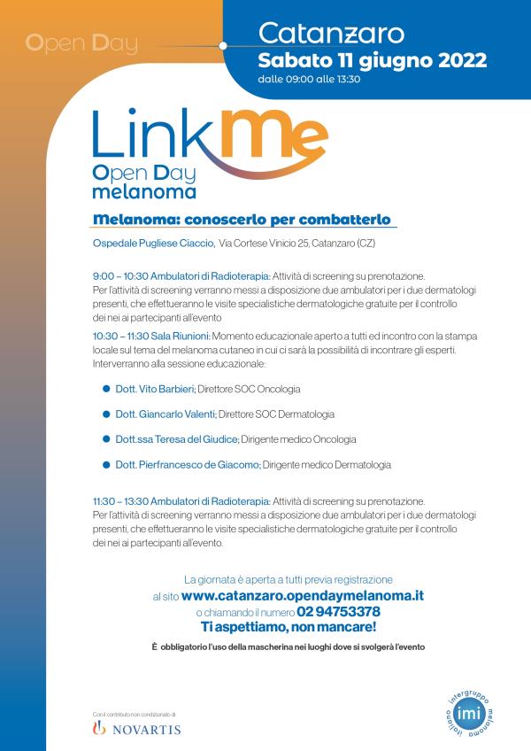 images L'11 giugno open Day per la prevenzione del melanoma al Pugliese-Ciaccio: visite dermatologiche gratuite 