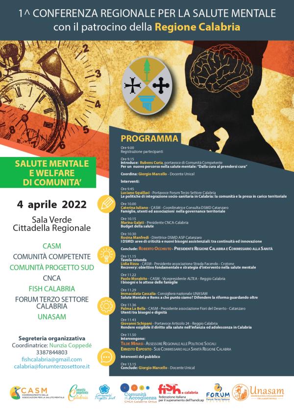"Salute mentale e welfare di comunità", il 4 aprile incontro delle associazioni del terzo settore images "Salute mentale e welfare di comunità", il 4 aprile incontro delle associazioni del terzo settore