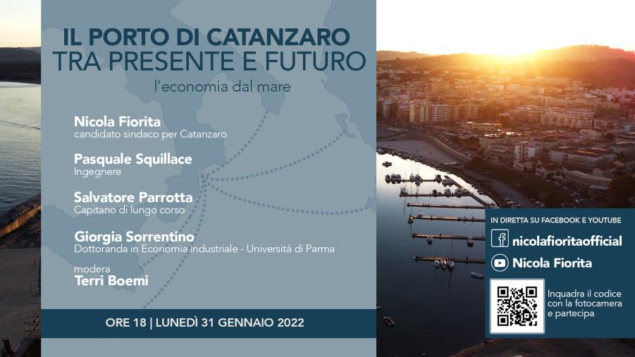 images Comunali Catanzaro, nuovo webinar di Nicola Fiorita: il punto sul porto 