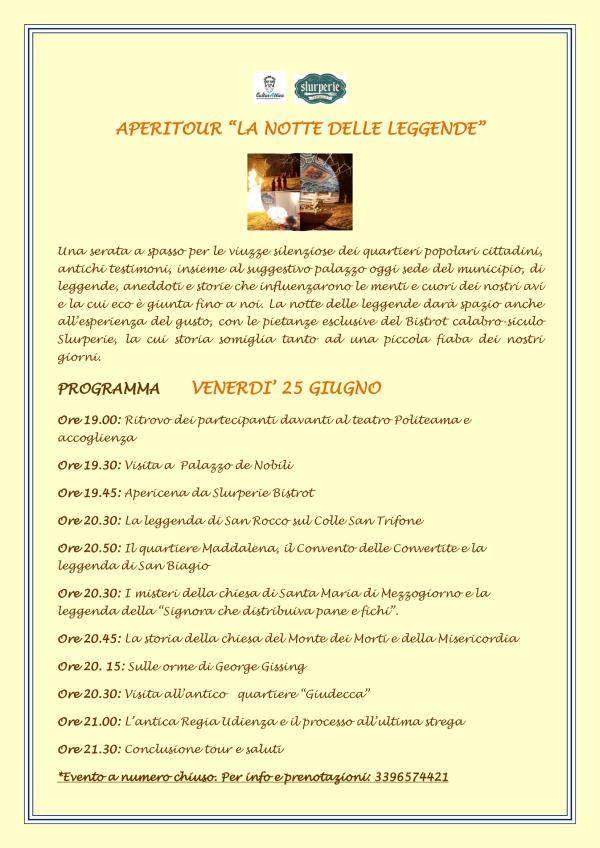 Catanzaro. Torna l’Aperitour di CulturAttiva con “La notte delle leggende”  images Catanzaro. Torna l’Aperitour di CulturAttiva con “La notte delle leggende”