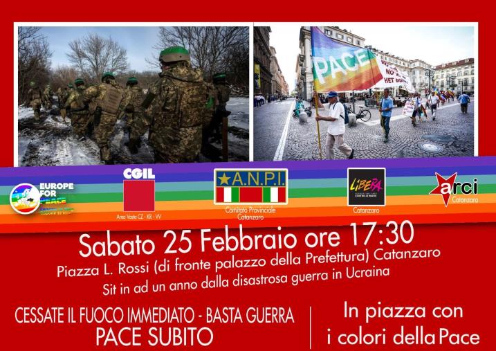 images Manifestazione per la pace a Catanzaro: sabato l'ANPI scende in piazza Prefettura