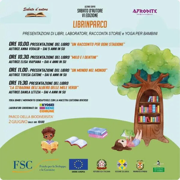 images Catanzaro, torna l'appuntamento con "Librinparco" promosso dall'associazione Afrodite