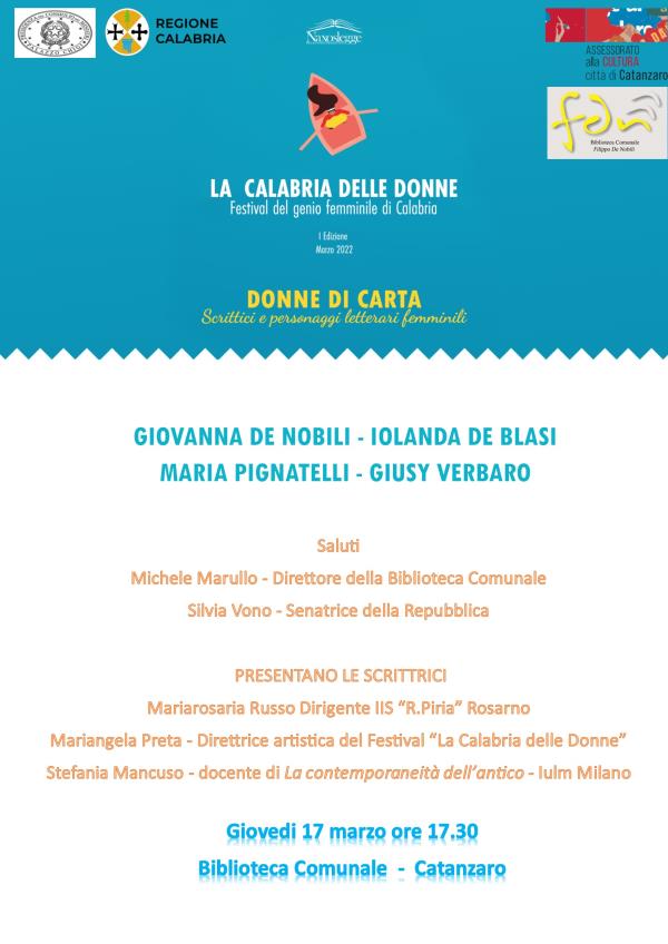 images Catanzaro, la Biblioteca torna ad ospitare la rassegna “Parole, voci e suoni di Calabria”  