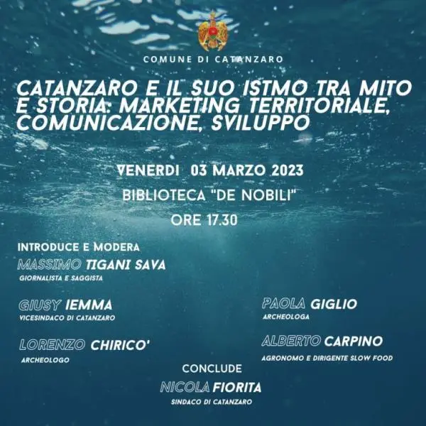 Catanzaro, venerdì alla Biblioteca comunale il convegno sull'Istmo: tra mito e storia images Catanzaro, venerdì alla Biblioteca comunale il convegno sull'Istmo: tra mito e storia