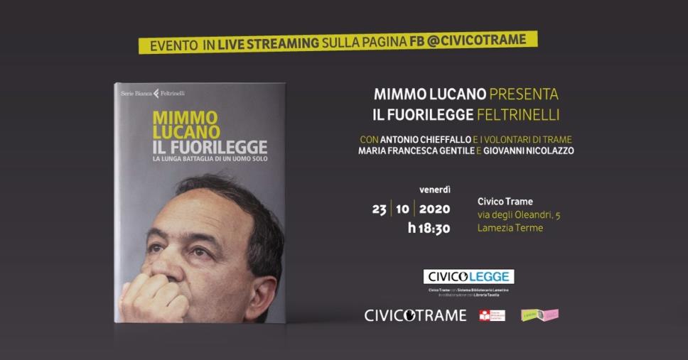 Mimmo Lucano si racconta al Civico Trame images Mimmo Lucano si racconta al Civico Trame