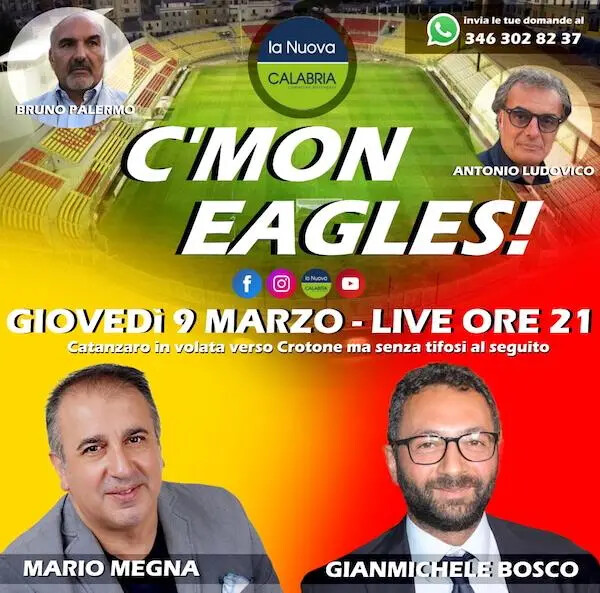 images C'MON EAGLES, le Aquile volano verso Crotone ma senza tifosi al seguito  