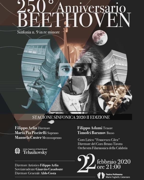 images Domani al Teatro Politeama per i 250 anni dalla nascita di Beethoven, concerto "Sinfonia numero 9 in re minore" 