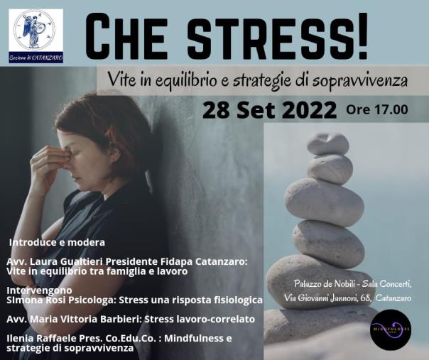 images “Che stress! Vite in equilibrio e strategie di sopravvivenza”: ripartono le iniziative della Fidapa Catanzaro