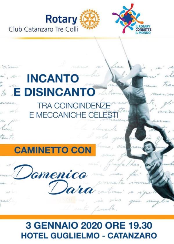 images Domani prima attività del 2020 per il "Rotary tre colli" con lo scrittore Domenico Dara