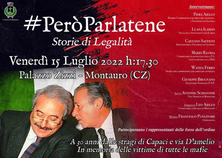 A Montauro "#PeròParlatene - Storie di Legalità" ricordando le vittime di mafia a 30 anni dalle stragi di Capaci e Via D’Amelio images A Montauro "#PeròParlatene - Storie di Legalità" ricordando le vittime di mafia a 30 anni dalle stragi di Capaci e Via D’Amelio