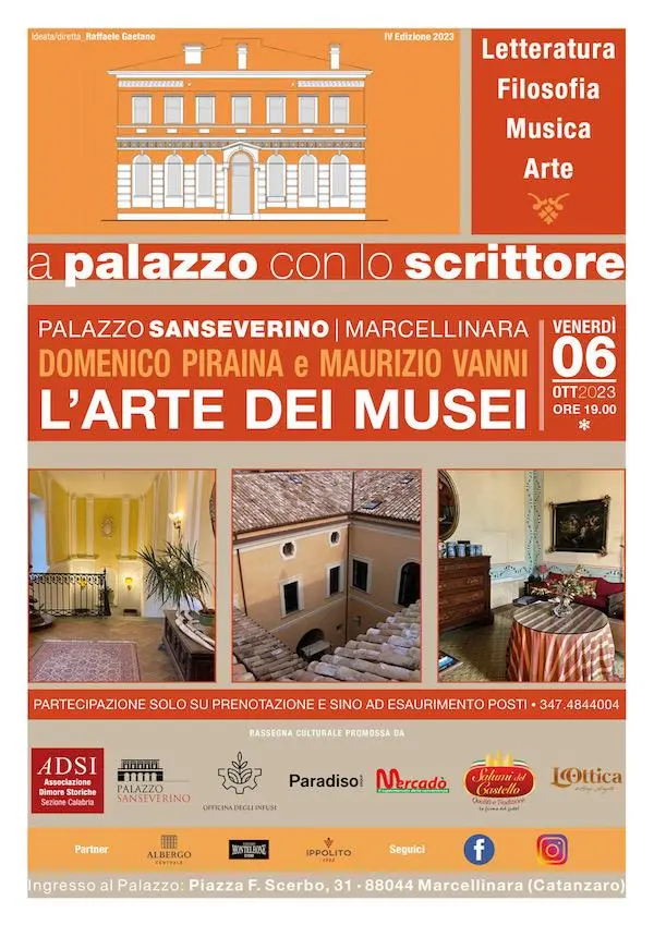 images "A Palazzo con lo scrittore" a Marcellinara, Gaetano: "Far conoscere queste gemme preziose schiudendole al pubblico" 