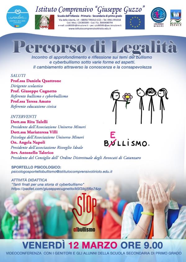images Attivato al Comprensivo “G. Guzzo” di Tiriolo il servizio di sportello d’ascolto psicologico promosso da “Universo Minori”  