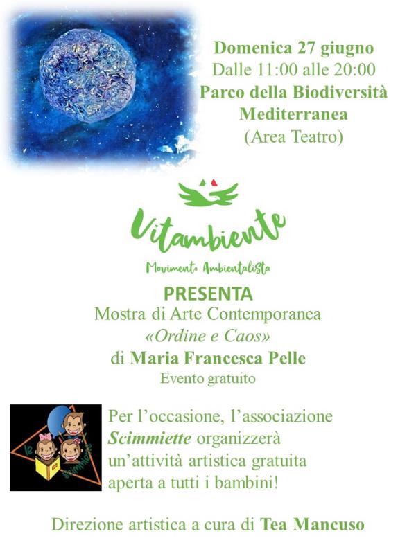 Catanzaro. Arte e Natura: al Parco della Biodiversità Vitambiente presenta "Ordine e Caos", la mostra di Maria Francesca Pelle images Catanzaro. Arte e Natura: al Parco della Biodiversità Vitambiente presenta "Ordine e Caos", la mostra di Maria Francesca Pelle