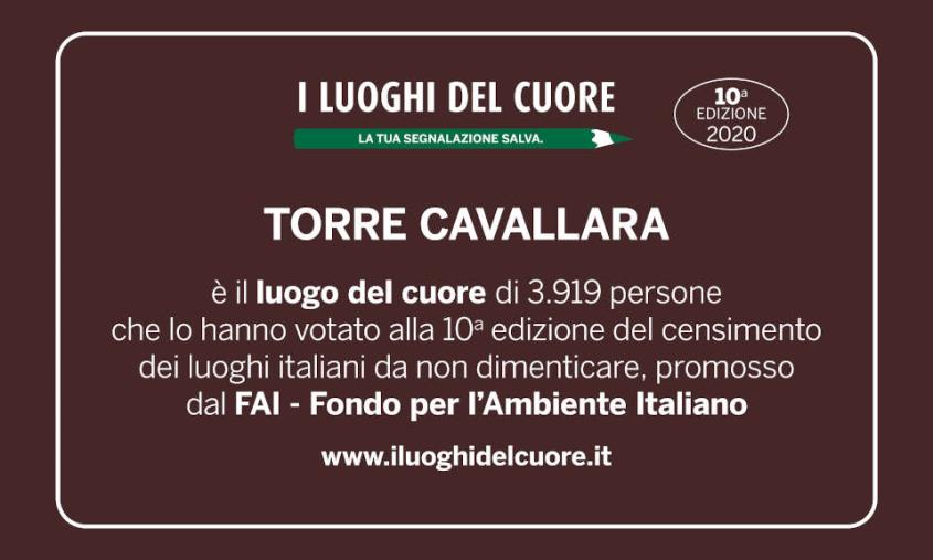 images Fai, la 'Torre Cavallara' di Catanzaro ottiene la targa di 'Luogo del Cuore'