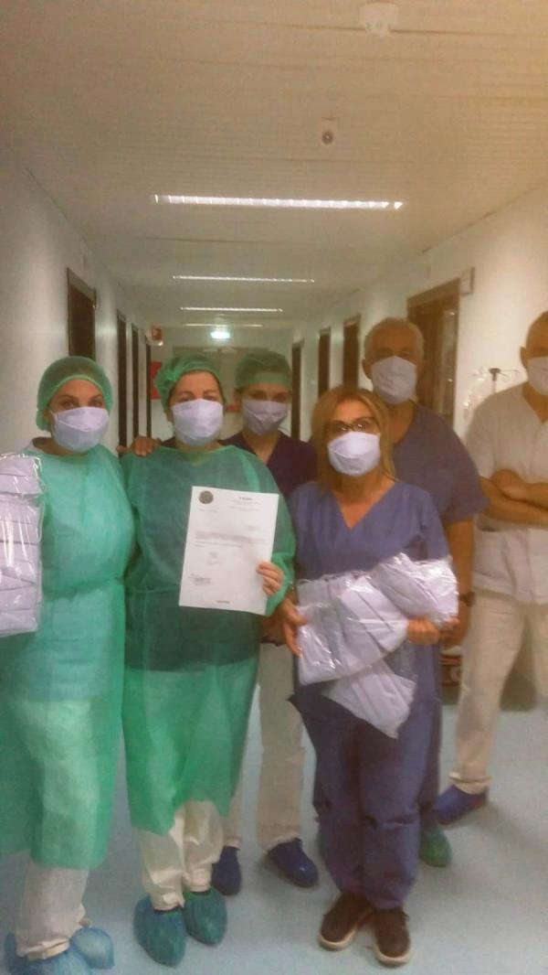 Coronavirus. L'associazione "A Filanda" dona mascherine artigianali al Reparto di Malattie Infettive dell'ospedale "Pugliese" images Coronavirus. L'associazione "A Filanda" dona mascherine artigianali al Reparto di Malattie Infettive dell'ospedale "Pugliese"