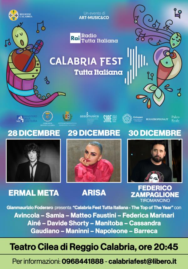 Anche Federico Zampaglione insieme ad Ermal Meta e Arisa tra gli ospiti del “Calabria fest tutta italiana” images Anche Federico Zampaglione insieme ad Ermal Meta e Arisa tra gli ospiti del “Calabria fest tutta italiana”