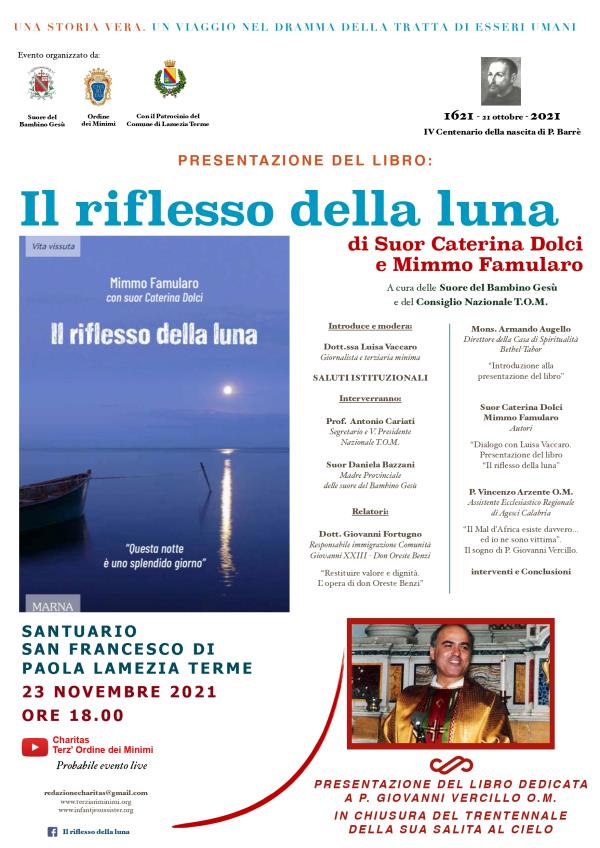 Il Santuario San Francesco di Paola a Sambiase ospita la presentazione del romanzo “Il riflesso della luna” images Il Santuario San Francesco di Paola a Sambiase ospita la presentazione del romanzo “Il riflesso della luna”