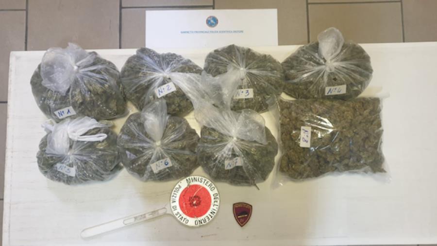images Crotone, perquisizioni nel centro storico: sequestrati oltre 2 kg di marjuana