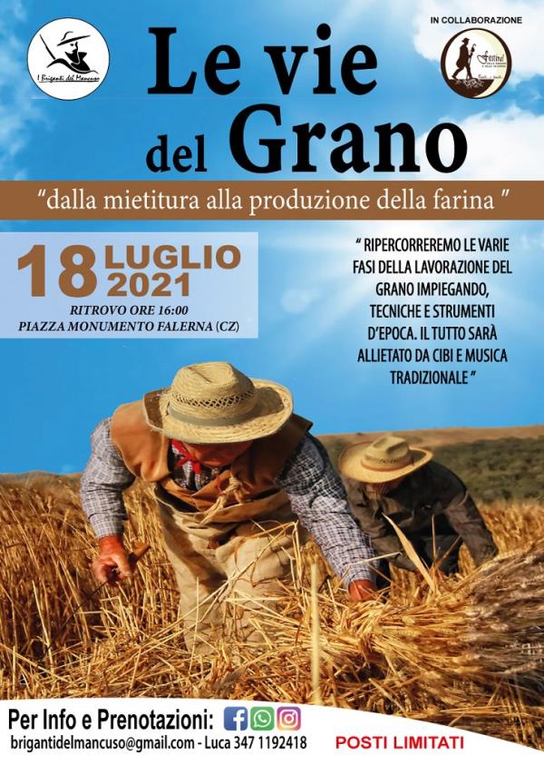 Falerna. Festival delle Erranze e della Filoxenia: domenica "Le vie del Grano", il quarto evento images Falerna. Festival delle Erranze e della Filoxenia: domenica "Le vie del Grano", il quarto evento