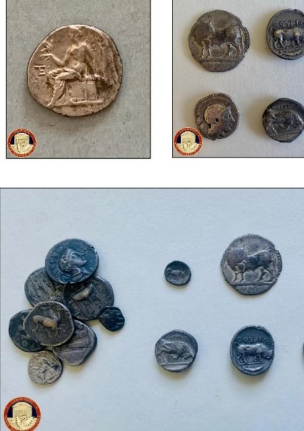 images Oltre 660 monete, bracciali, punte di lancia e anelli restituiti al Parco Archeologico di Sibari dai carabinieri per la Tutela del Patrimonio culturale