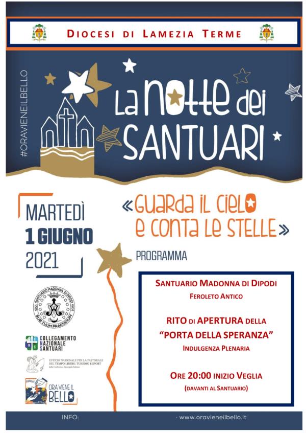 Domani sera "La notte dei Santuari": ci sarà anche quello di Dipodi della diocesi di Lamezia Terme images Domani sera "La notte dei Santuari": ci sarà anche quello di Dipodi della diocesi di Lamezia Terme