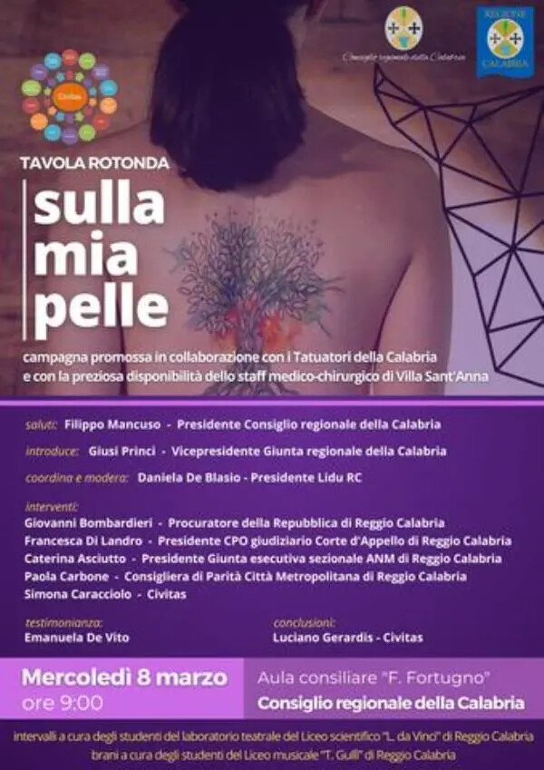 Campagna "Sulla mia pelle", Princi: "Coprire con i tatuaggi le ferite sul corpo delle donne" images Campagna "Sulla mia pelle", Princi: "Coprire con i tatuaggi le ferite sul corpo delle donne"