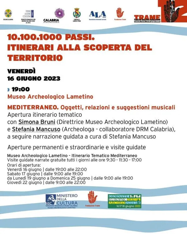 Trame12, gli itinerari culturali anticipano la cinque-giorni lametina images Trame12, gli itinerari culturali anticipano la cinque-giorni lametina