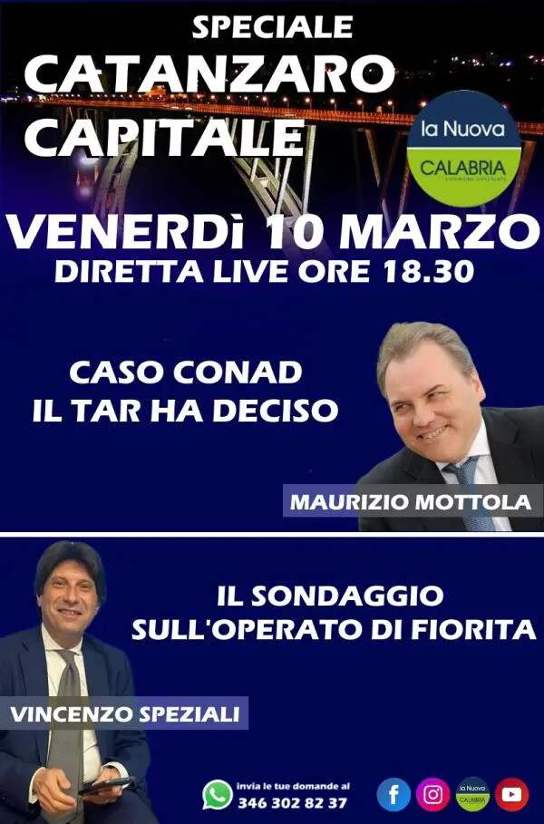images Speciale Catanzaro Capitale: commento al sondaggio sull'Amministrazione Fiorita e caso Conad