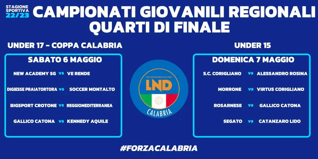 I campionati regionali giovanili U17 Èlite, U17 ed U15 entrano nella fase decisiva images I campionati regionali giovanili U17 Èlite, U17 ed U15 entrano nella fase decisiva