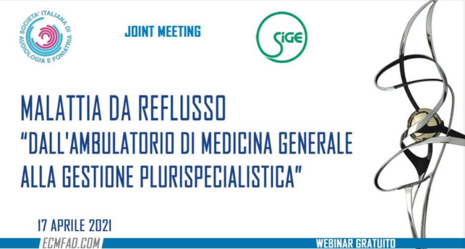 Sanità. “Malattia da reflusso": in modalità webinar il confronto a più voci tra specialisti promosso da Sige e Siaf images Sanità. “Malattia da reflusso": in modalità webinar il confronto a più voci tra specialisti promosso da Sige e Siaf