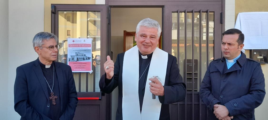 images Lamezia Terme. Il cardinale Konrad Krajewski, elemosiniere del Papa, "riapre" il dormitorio 'Querce di Mamre'