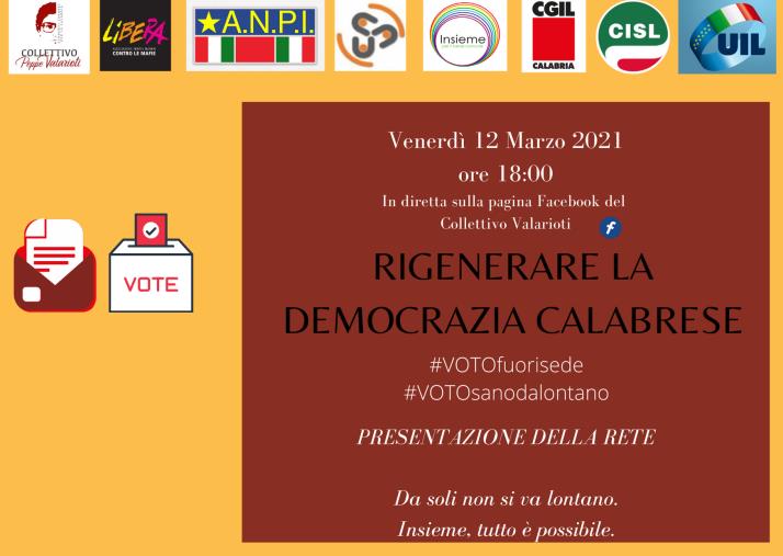 "Rigenerare la democrazia calabrese": la mission del collettivo Valarioti a confronto con sindacati e associazioni images "Rigenerare la democrazia calabrese": la mission del collettivo Valarioti a confronto con sindacati e associazioni