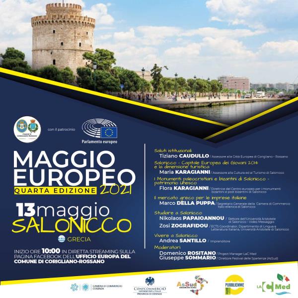 Corigliano-Rossano. La città bizantina di Salonicco ospite del secondo appuntamento con il Maggio Europeo  images Corigliano-Rossano. La città bizantina di Salonicco ospite del secondo appuntamento con il Maggio Europeo