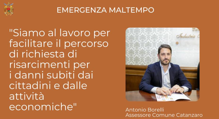 images Alluvione a Catanzaro, Borelli: "Lavoriamo per facilitare le richieste di risarcimento danni"