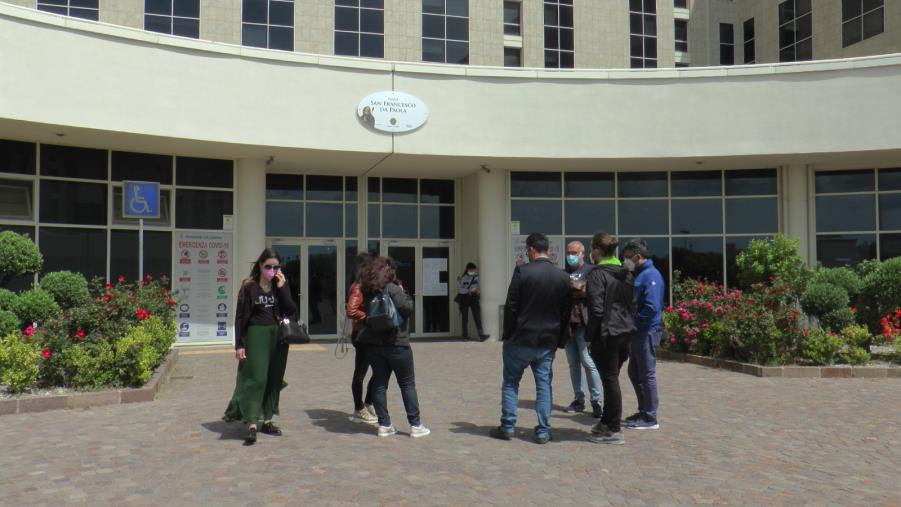 images Terme Luigiane. Sit-in in Cittadella: chiesto alla Regione il ripristino dell'erogazione idrica