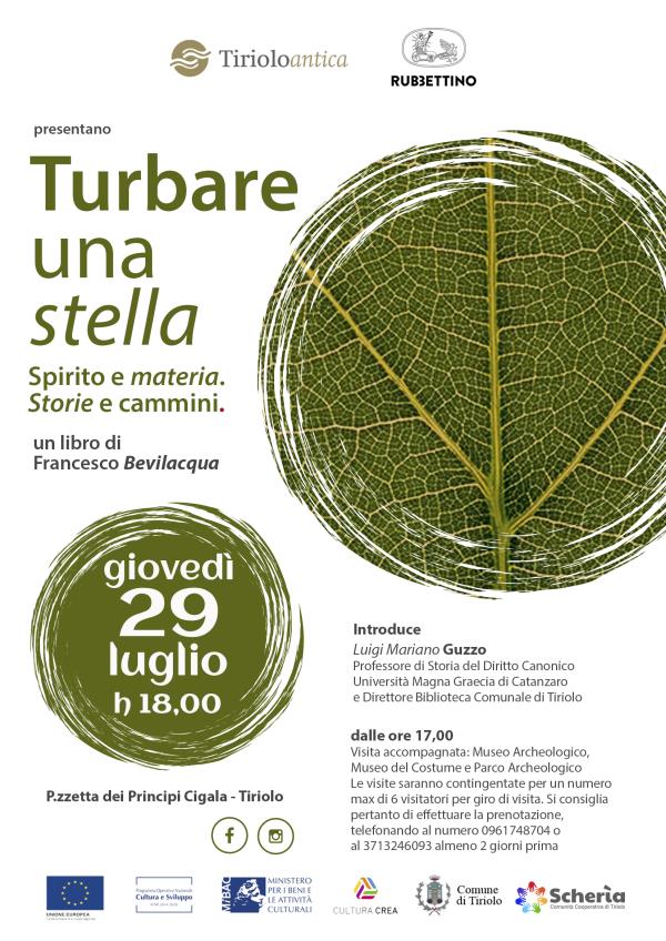 images Tiriolo. "Turbare una stella. Spirito e materia. Storie e cammini”: giovedì la presentazione del libro di Francesco Bevilacqua 