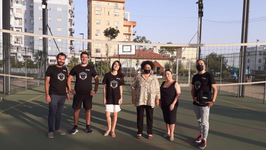 images Catanzaro. Universo Minori con l'assessore Concolino dona un defibrillatore per lo sport al Parco Gaslini