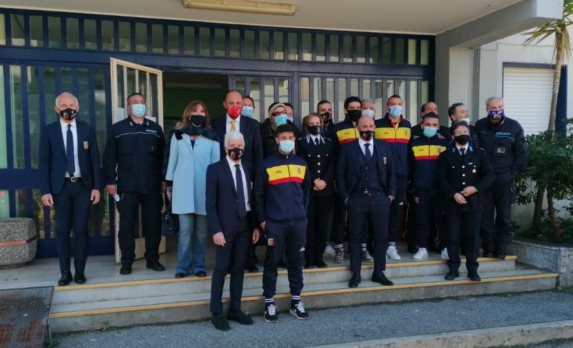 images L'Us Catanzaro in visita solidale al Carcere di Siano (FOTO) 