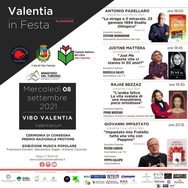 images Vibo. Grande successo per "Valentia in Festa", che prosegue mercoledì 8 settembre con musica e dibattiti