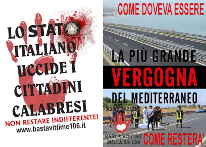 Viabilità. Nuova Ss.106, Associazione "Basta Vittime sulla Statale": "Nel tratto Squillace-Guardavalle non sono previsti progetti e finanziamenti" images Viabilità. Nuova Ss.106, Associazione "Basta Vittime sulla Statale": "Nel tratto Squillace-Guardavalle non sono previsti progetti e finanziamenti"