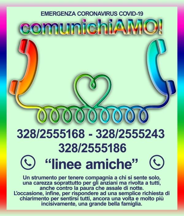 images Coronavirus. A Lamezia Terme attive le "linee amiche" per chi si sente solo