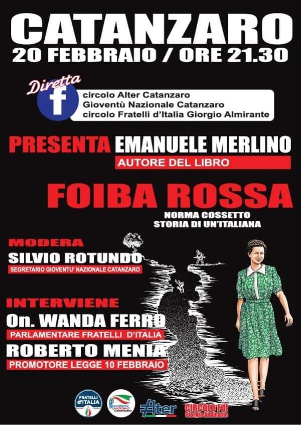 "Foiba rossa. Norma Cossetto, storia di un'italiana", oggi in diretta facebook la presentazione del libro di Emanuele Merlino  images "Foiba rossa. Norma Cossetto, storia di un'italiana", oggi in diretta facebook la presentazione del libro di Emanuele Merlino