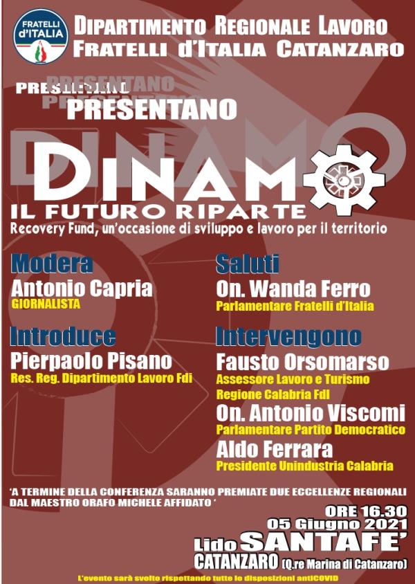 Domani al Santafè "Dinamo! Il Futuro Riparte": dibattito organizzato da Fratelli d’Italia   images Domani al Santafè "Dinamo! Il Futuro Riparte": dibattito organizzato da Fratelli d’Italia