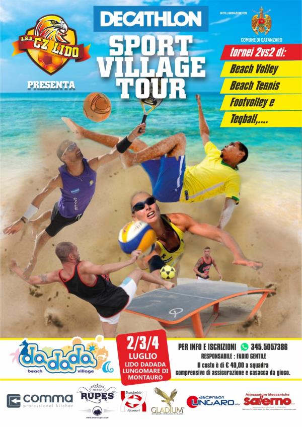 images Montauro. Al Dadada Beach Village questo weekend arriva lo "Sport Village Tour"