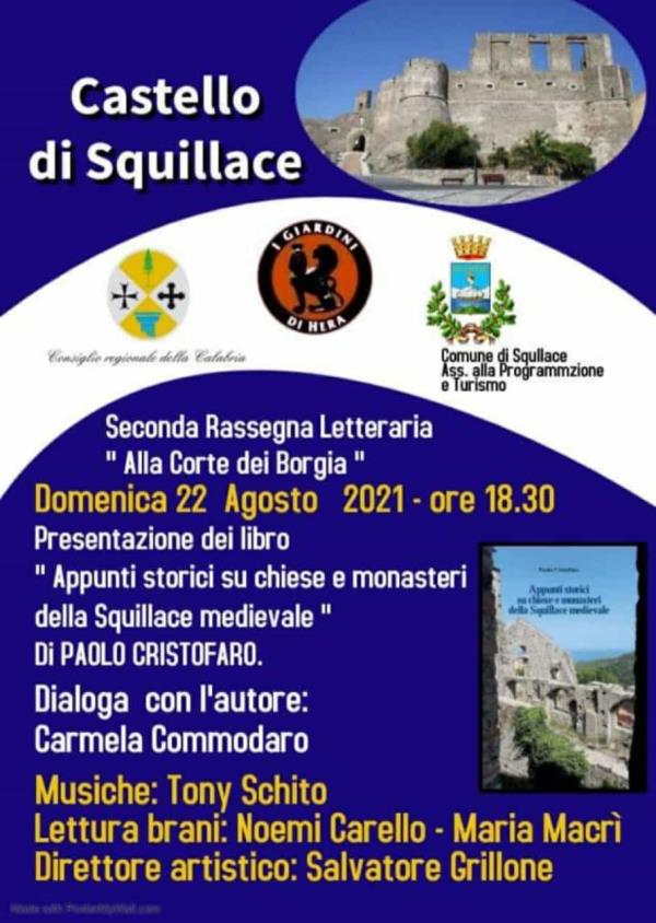 Cultura. Il 22 agosto a Squillace la presentazione di "Appunti storici su chiese e monasteri della Squillace medievale" di Paolo Cristofaro images Cultura. Il 22 agosto a Squillace la presentazione di "Appunti storici su chiese e monasteri della Squillace medievale" di Paolo Cristofaro